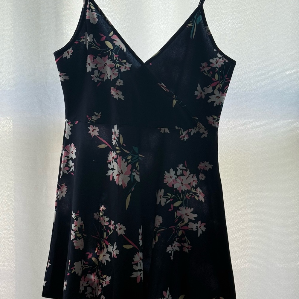 Floral Navy Mini Dress